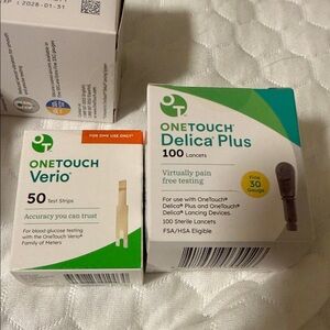 Verio Test Strips and Delica Plus Lancets Set